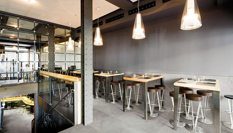 Playground | Emilceramica Feinsteinzeug Ergon Playground Beton Restaurant Berlin Grey Bild Galerie | Emilceramica