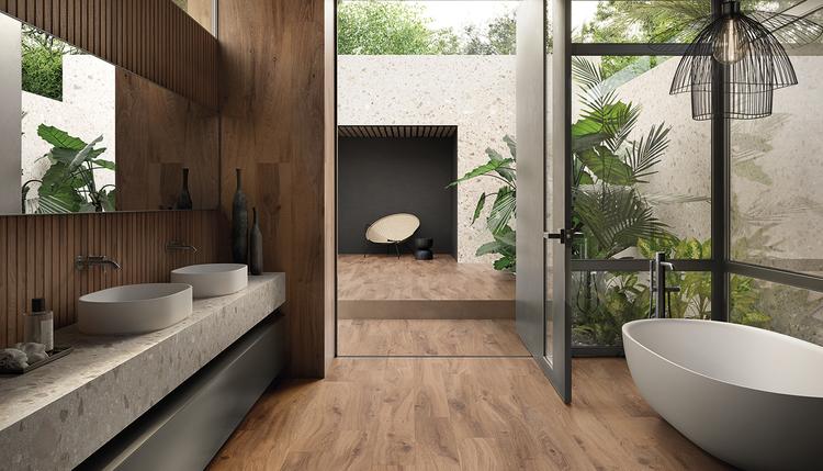 I-Wood | Emilceramica Feinsteinzeug Ergon I-wood Stein,holz Badezimmer Sabbia ,rovere Imbrunito Bild Galerie | Emilceramica