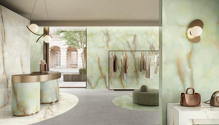 Tele di Marmo Pure Onyx | Emilceramica Feinsteinzeug Emil Tele Di Marmo Pure Onyx Brick,marmor Geschäft Cenere Fondo,onyx Perla ,onyx Giada Bild Galerie | Emilceramica