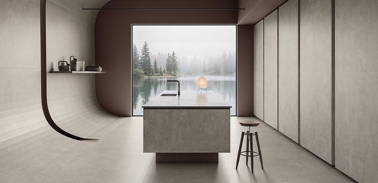 Unique Concrete | Emilceramica Feinsteinzeug Provenza Unique Concrete Beton Küche Grigio Cemento Colato,grigio Cemento Seminato Bild Galerie | Emilceramica