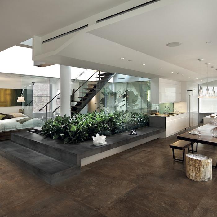 Wandverkleidung im Urban Chic mit Fliesen in Metalloptik 221 Wandverkleidung im Urban Chic mit Fliesen in Metalloptik 221