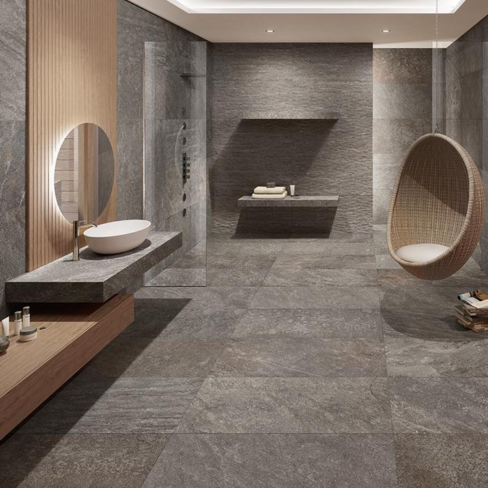Welche Fliese für begehbare Dusche?