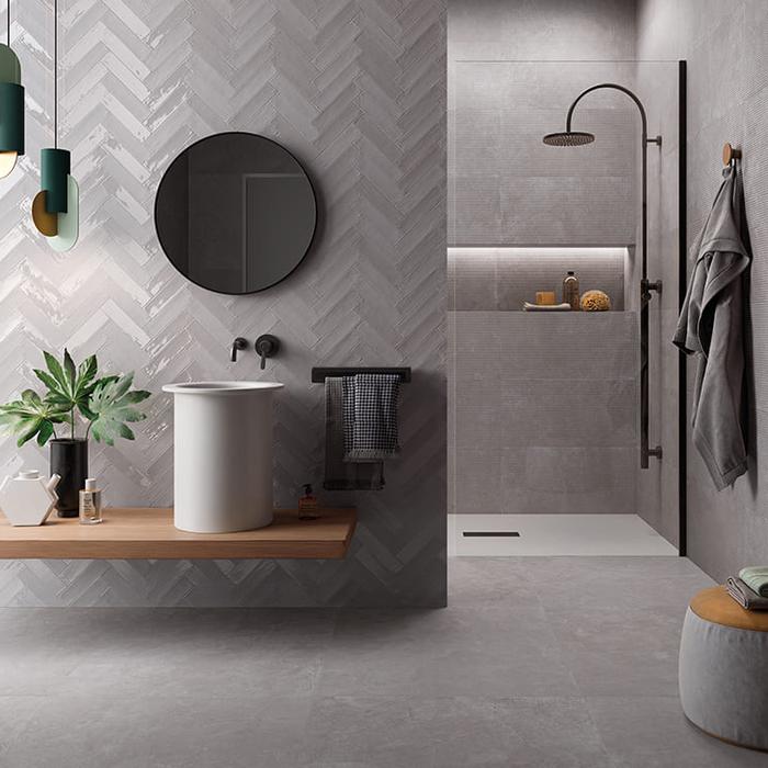 Ein modernes Bad in Betonoptik: elegante und zeitgemäße Gestaltungslösungen 175